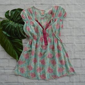 FREE PEOPLE Boho Peasant Empire Waist Top Size S